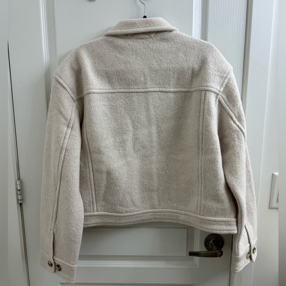 Autum Shirt Jacket Heathered Bone [L] - Picture 3 of 4